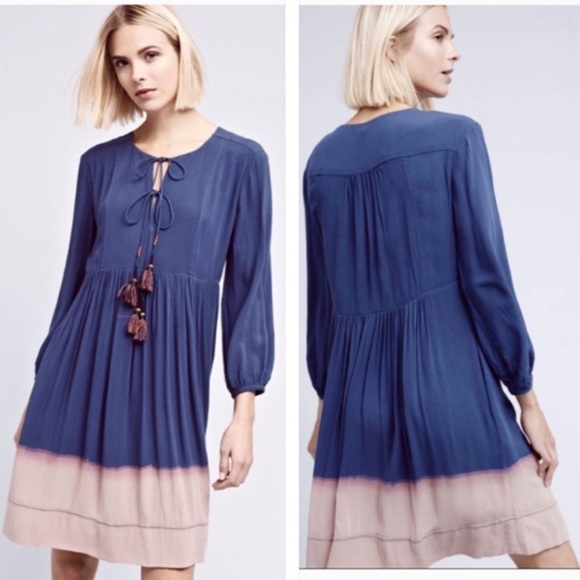 Anthropologie | Holding Horses Dip Dye Ombré Dress - Picture 13 of 14